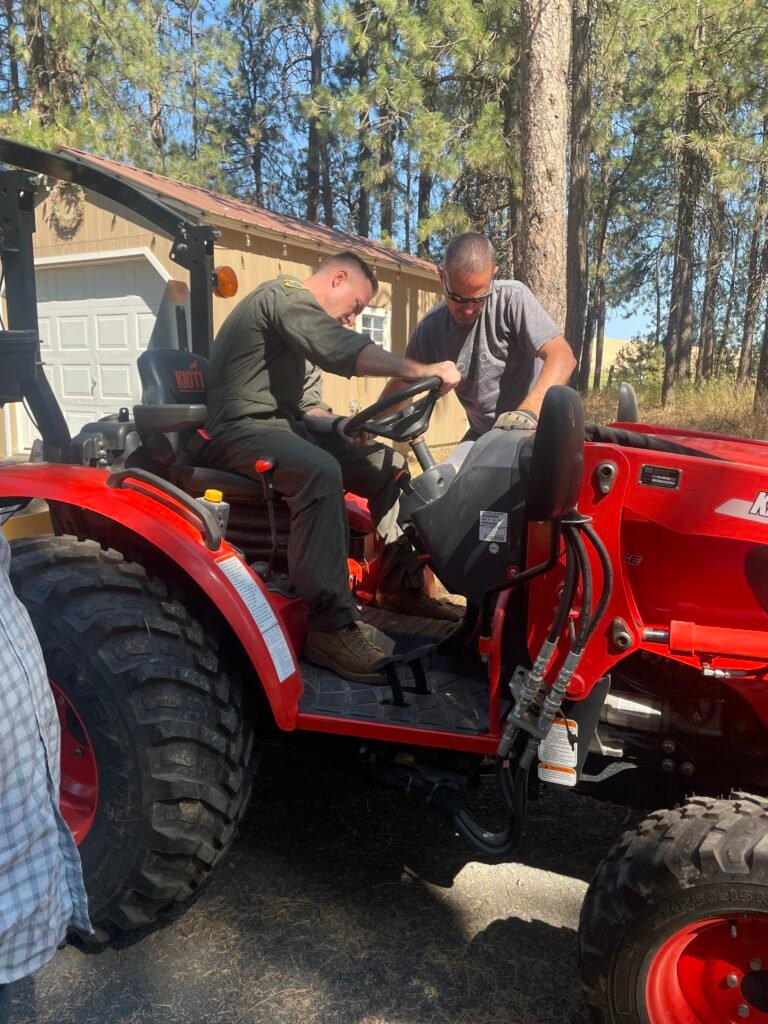 Our tractor was delivered this past week - allowing us to get after some of those dreams we've been dreaming.