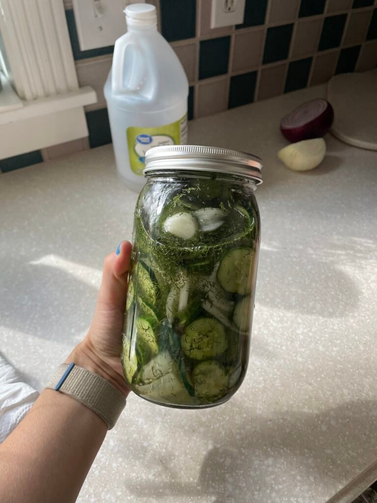 No-cook pickles are easy to make and with this easy recipe you can make them in your fridge over night.