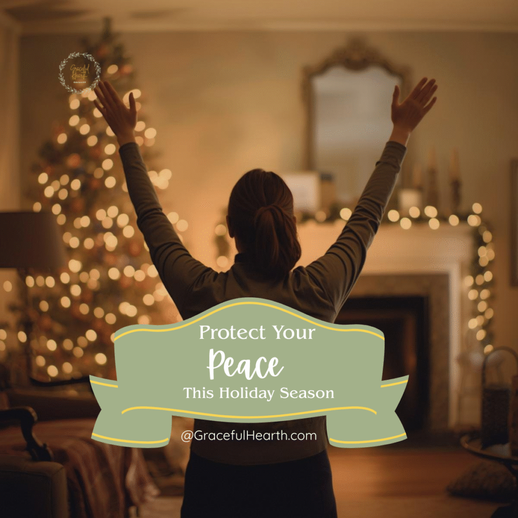 Mom worshipping rather than rushing to meet other's expectations of her during holidays.