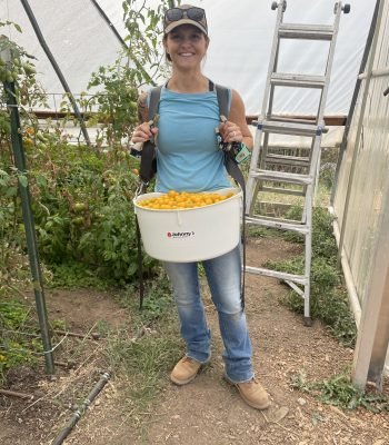 Jess at Vets on the Farm I started my internship at Vets on the Farm this week. We picked green beans, peppers, and tomatoes. We also package veggies for the VOTF farm stand. This is definitely my element and I'm excited to see what this program yields.